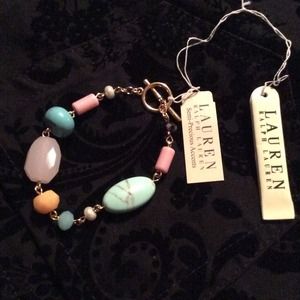 Ralph Lauren semi Precious Accents toggle bracelet