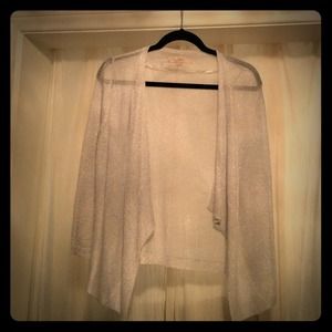 Loft Silver✨💎Metallic💎✨Sweater  Size Small