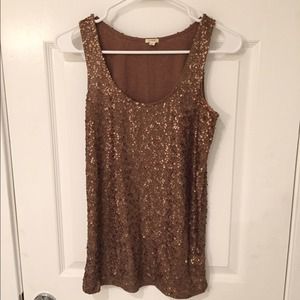 J Crew sequined tank top