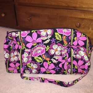 Vera Bradley Small Duffel Bag in Pirouette Pink