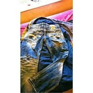 Mens Rock Revival Jeans