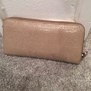 Beige Armani exchange bag