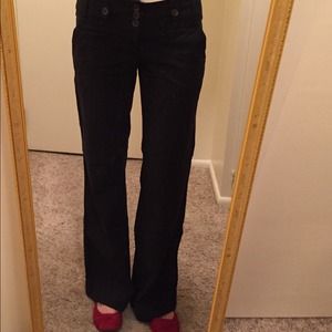 Black cotton slacks