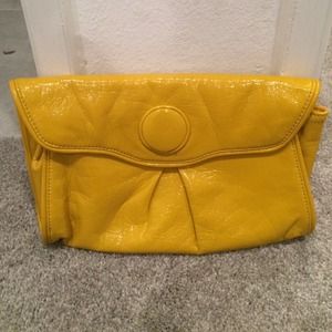 Mustard yellow clutch