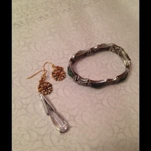 Lia Sophia bracelet, earrings & pendant bundle