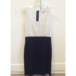 Black and White Lace Dress