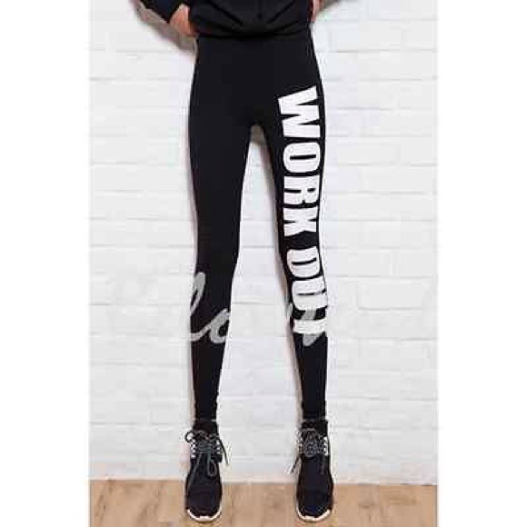 On Hold Cute Work Out Black Leggings Size Small