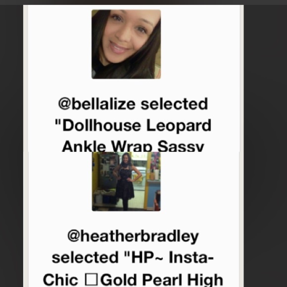 3x HP~ Insta-Chic 💄Gold Pearl High Heel Earrings - Picture 2 of 4