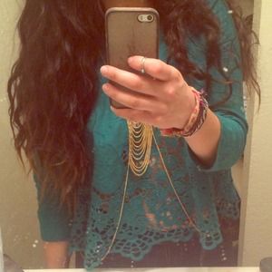 Kimchi blue holly lace open back top