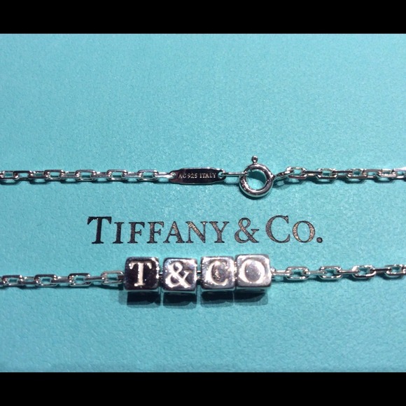 Tiffany & Co. T&CO Cube Necklace 18" - Picture 3 of 4