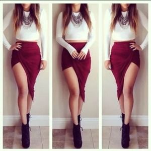 🍷Red wine party skirt!🍷