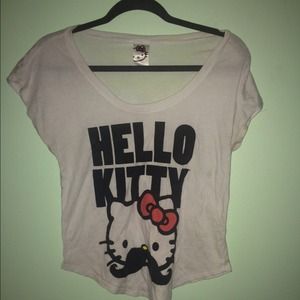 Hello Kitty mustache T-shirt