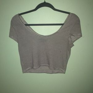 Striped crop top