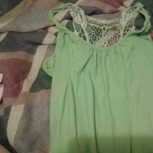 Green tank top