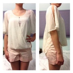 XX1 Chiffon Cross Wrap Top