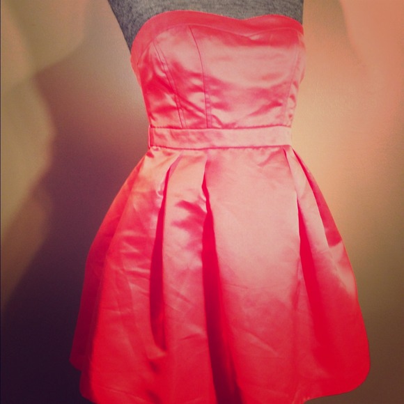 Coral Bubble Dress (Forever 21)