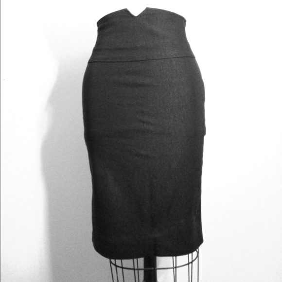 High Waisted Pencil Skirt