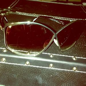 Christian Dior large framed sunglasses.