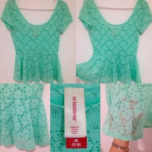 Mint flowy top