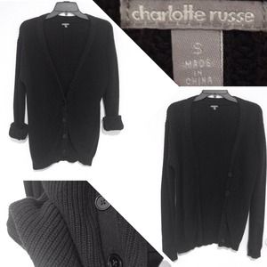 Black oversized cardigan