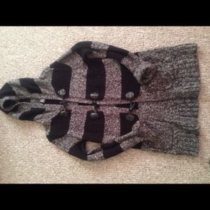 Hooded cardigan/coat