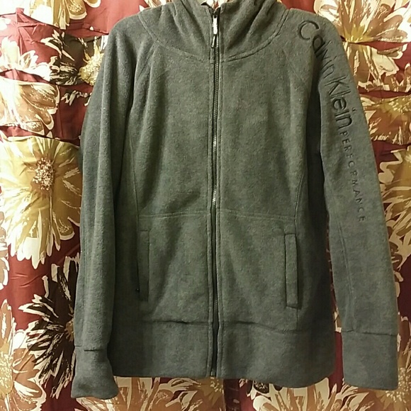 NWOT CK Fleece hooded jacket
