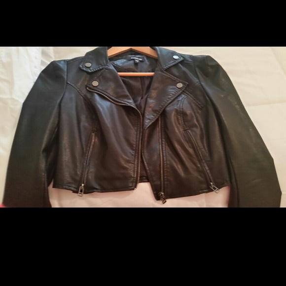 🎉HP 2/4/15🎉 🆕 bebe Black Faux Leather Moto - Picture 2 of 2