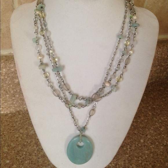 Mother of Pearl - Beaded Layered Necklace