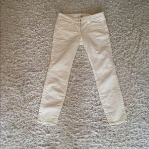 LOFT Marisa 00 petite skinny ankle white pants