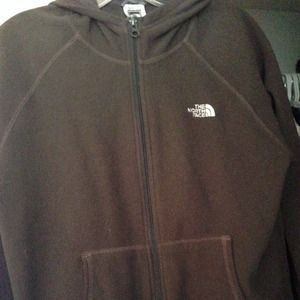 Boys North Face fleece zip up hoodie