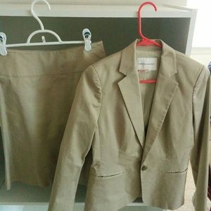 Banana Republic Khaki Suit Size 4