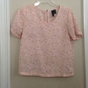 fun and flirt baby pink shirt