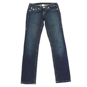 True Religion straight leg dark wash denim