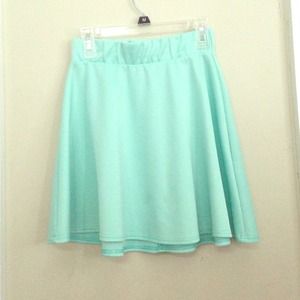 Charlotte Russe sea foam skater skirt