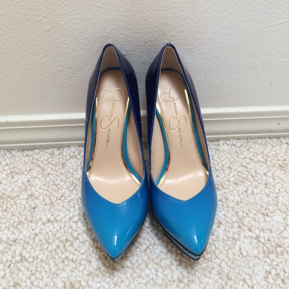 Blue Jessica Simpson pump