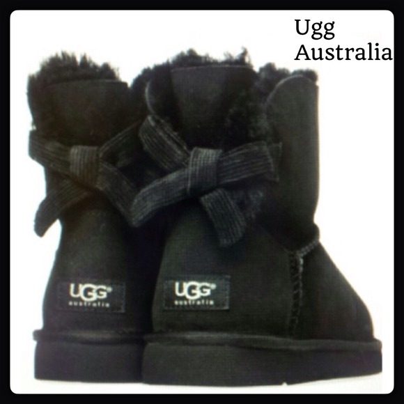 Authentic black mini bailey boots with bow - Picture 2 of 4