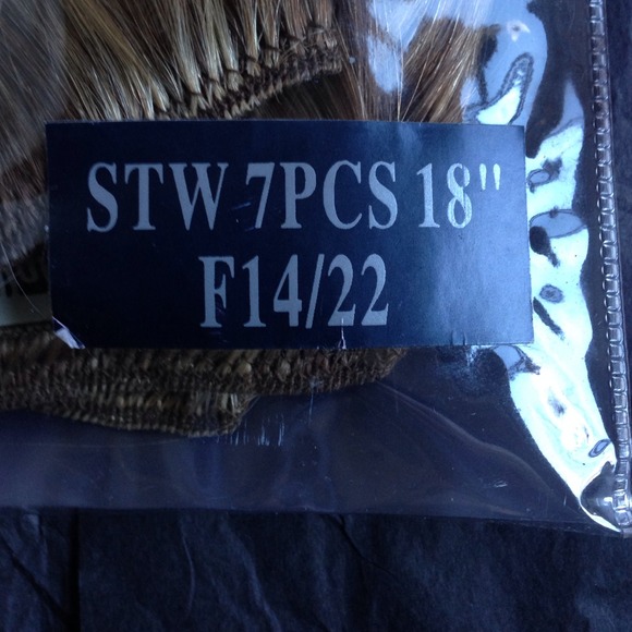 Real hair clip in extension 18" - Picture 2 of 4