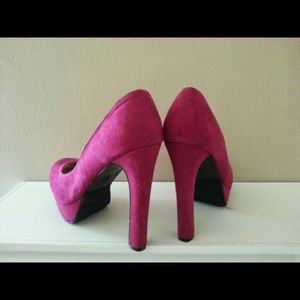 Fucshia Platform Heels