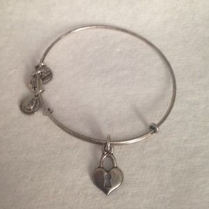Alex and Ani Key to my Heart Charm Bangle