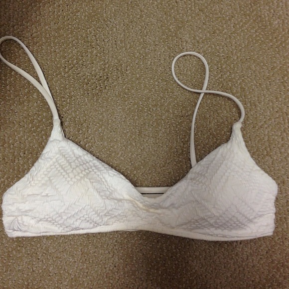 Volcom White Bikini Top