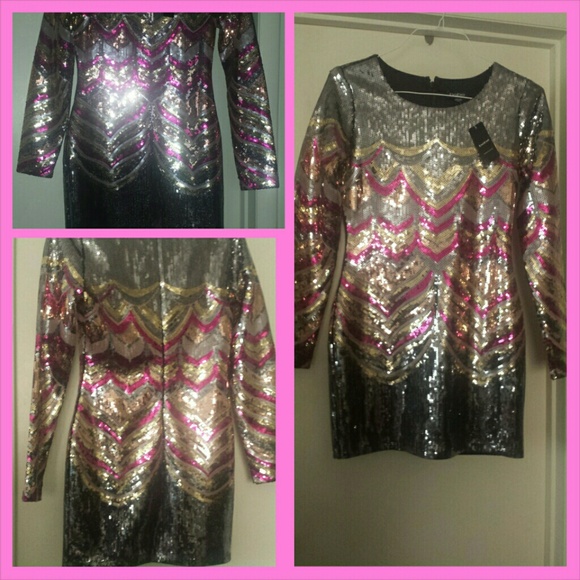 Brand new bebe sequined dress