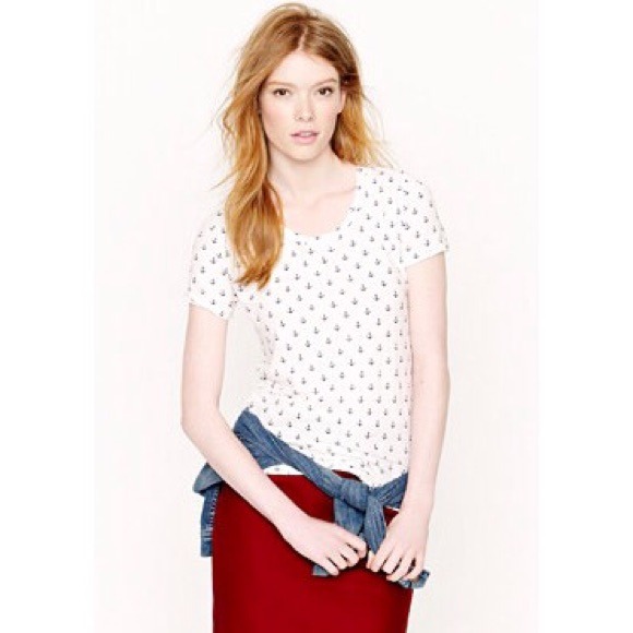 J.Crew Anchor Patterned Collector's Tee