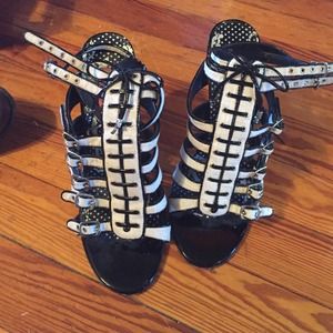 Betsey Johnson strappy heels