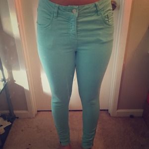Light Teal Colored Pants! NWOT
