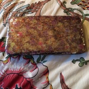 Multi- colored Sequin Clutch