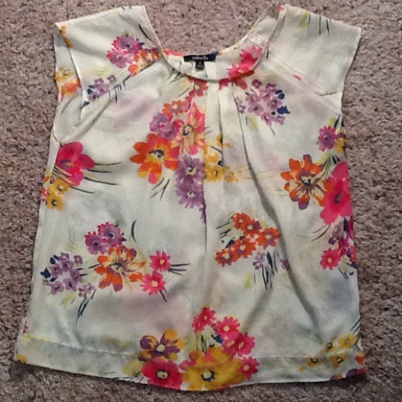 Sheer flowery top