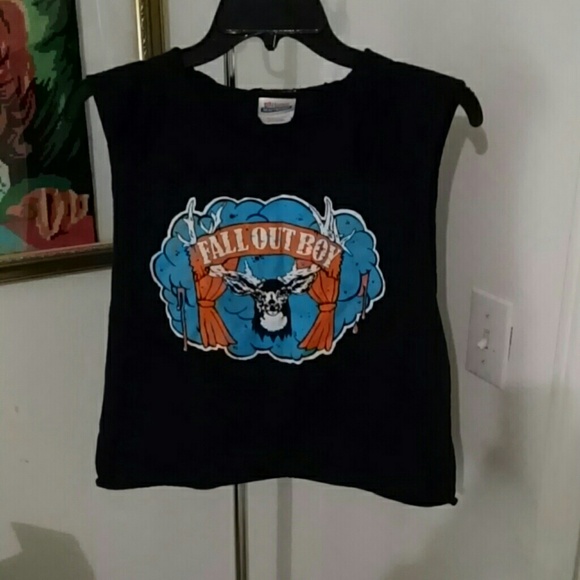 Hot Topic Tops - Fall Out Boy Cut-Out Muscle Tee