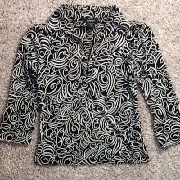 Chocolate and cream pattern top - Picture 1 of 3