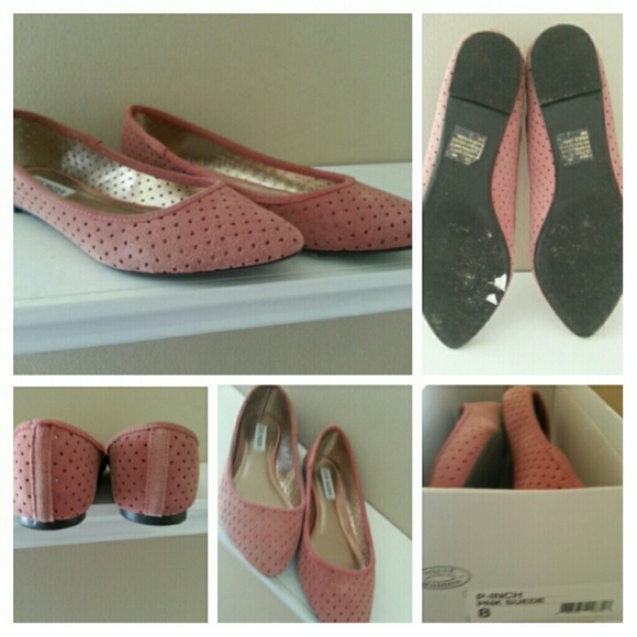 Pink Suede Flats