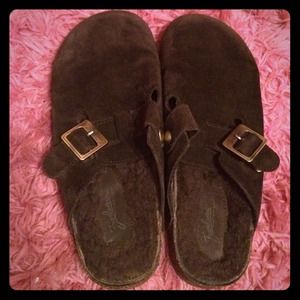 Like new, brown Zodiac slip on clogs!